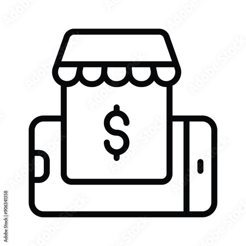 Shop anywhere with your mobile phone, using icons for easy payments