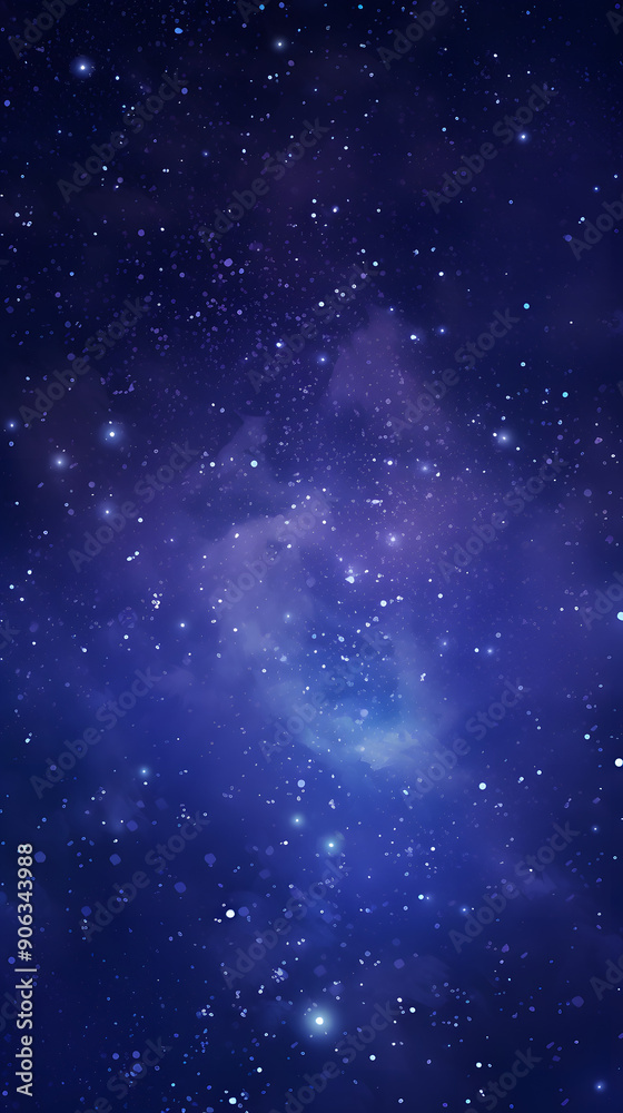 Fototapeta premium Digital blue and purple star pattern abstract poster background