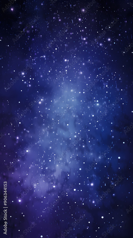 Fototapeta premium Digital blue and purple star pattern abstract poster background