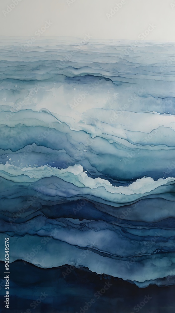 Waves of water illustration background, blue waves of water color abstract background, backdrop of random waves wallpaper Waves of water illustration background, blue waves of water color abstract background, backdrop of random waves wallpaper