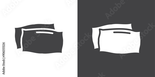 Pillow icon Thin line illustration set