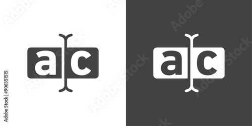Rename icon Thin line illustration set