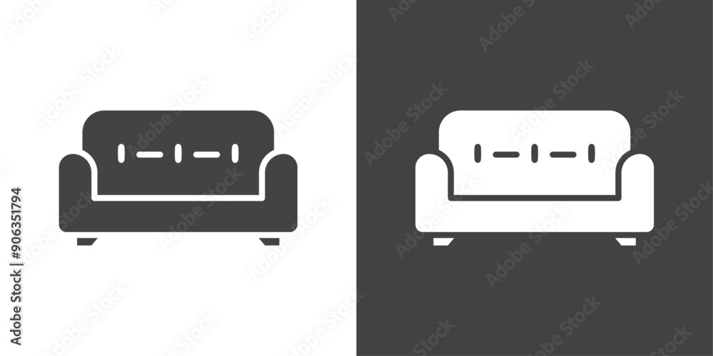 Sofa icon Thin line illustration set Sofa icon Thin line illustration set