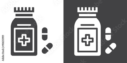 supplement icon Thin line illustration set