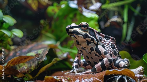 Banded rubber frog Phrynomantis bifasciatus photo