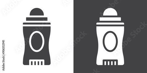 deodorant icon Thin line illustration set
