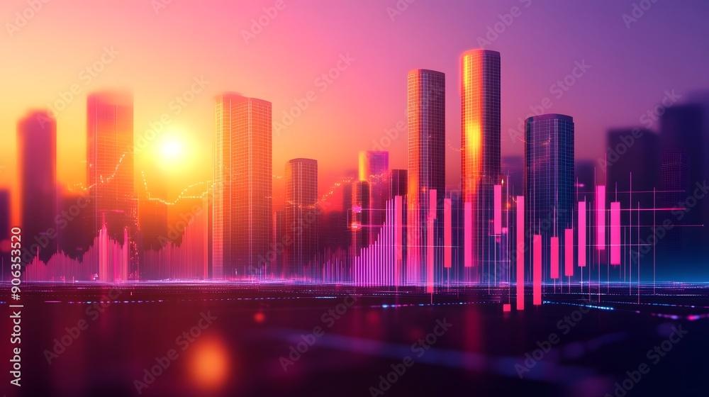 Trading Futures: Financial Investment and Market Speculation Flat Design Illustration with Copy Space for Text Trading Futures: Financial Investment and Market Speculation Flat Design Illustration with Copy Space for Text