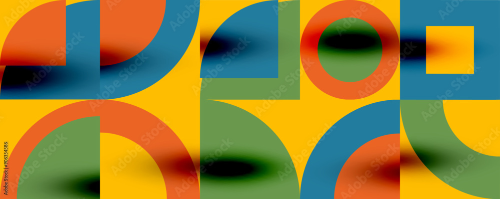 Neo memphis geometric pattern with circles, squares. Pop art abstract background for covers, banners, flyers and posters and other templates Neo memphis geometric pattern with circles, squares. Pop art abstract background for covers, banners, flyers and posters and other templates