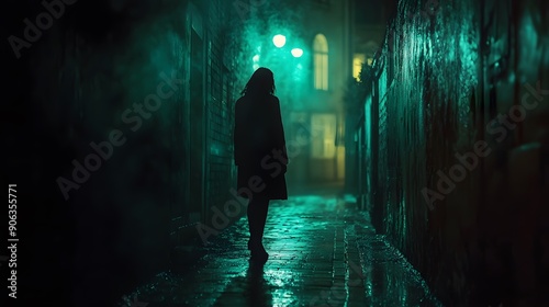 silhouette of a person in the dark © Syukra