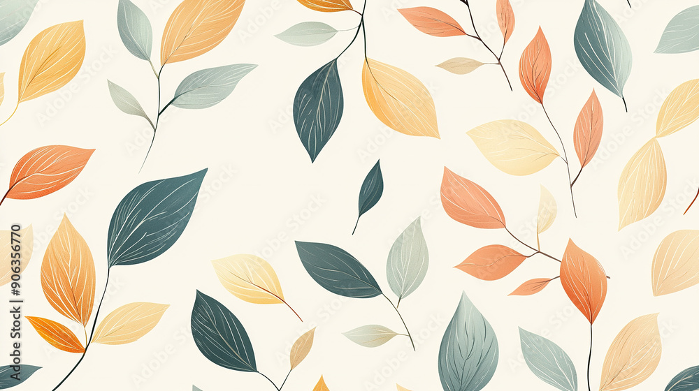 Elegant transparent leaves patterns background Elegant transparent leaves patterns background