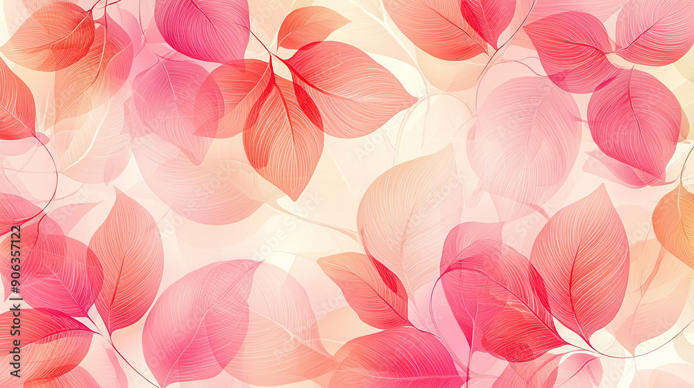 Elegant transparent leaves patterns background Elegant transparent leaves patterns background