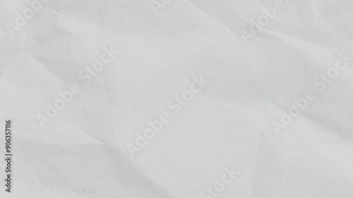 Crumpled white paper stop motion, paper texture background. 4K resolution, seamless looping