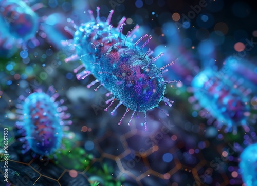 Microscopic View of Bacteria