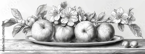 Subject Matter: Choose a subject that can be effectively rendered in line art. This could be anything from a still life with flowers or fruit to a portrait of a person or animal. photo