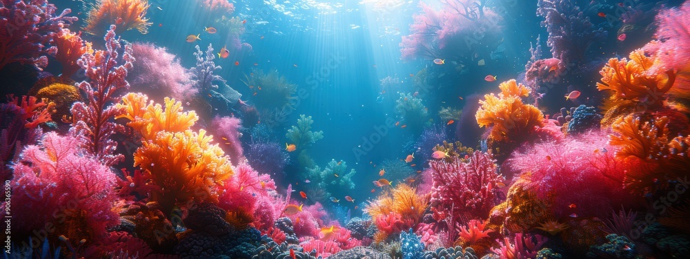Whimsical: A more stylized approach that emphasizes the vibrant colors and playful nature of the underwater world. Whimsical: A more stylized approach that emphasizes the vibrant colors and playful nature of the underwater world.