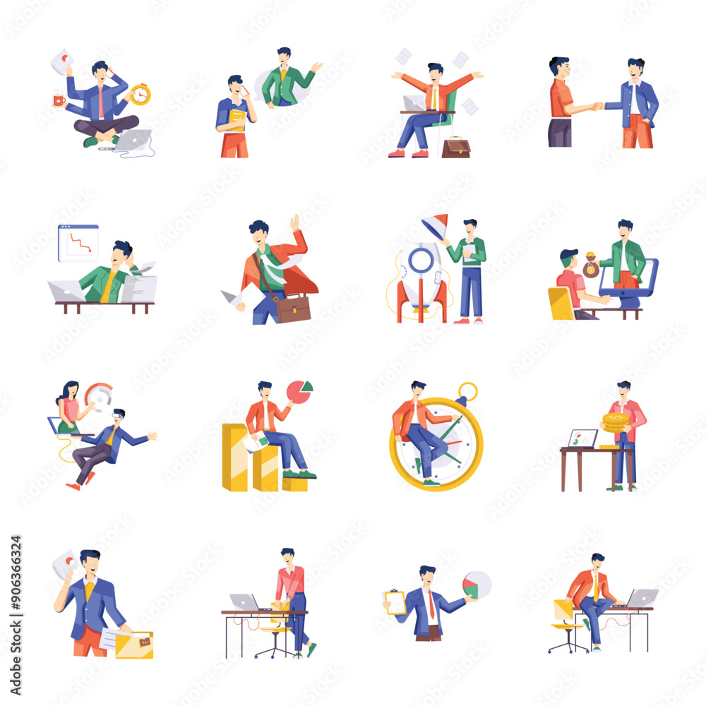 Basic RGBLatest Collection of Business Activities Flat Illustrations
Basic RGBLatest Collection of Business Activities Flat Illustrations