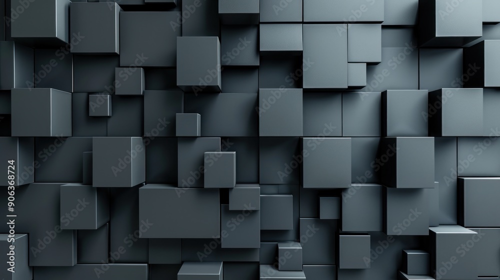 Abstract Grey Cube Background Abstract Grey Cube Background