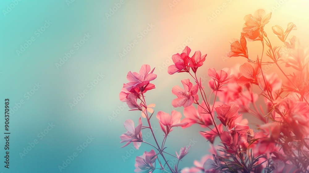 Delicate pink flowers stand out against a serene backdrop, creating a soothing and vibrant nature scene perfect for spring themes. Delicate pink flowers stand out against a serene backdrop, creating a soothing and vibrant nature scene perfect for spring themes.