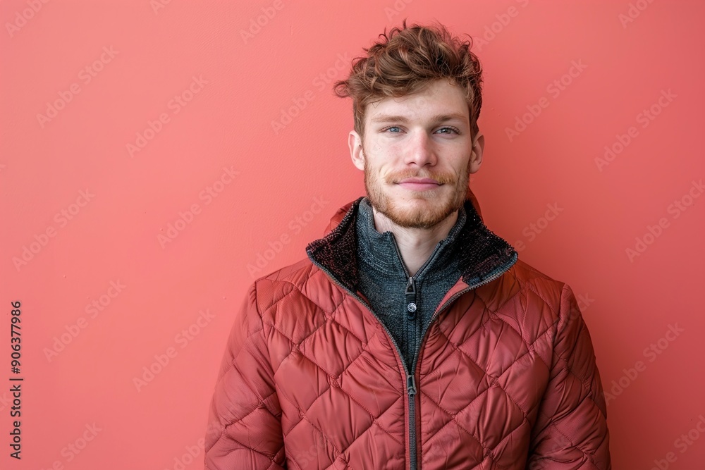 A Portrait of a content caucasian man in his sports A Portrait of a content caucasian man in his sports