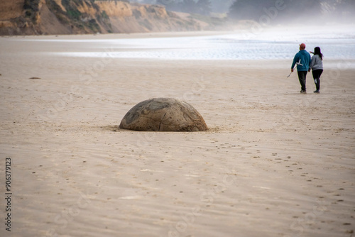Foto Moeraki Boulders Beach - New Zealand