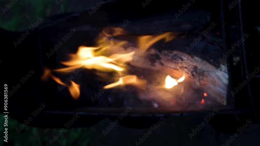 flame of a burning fire, a bonfire burns on a summer evening in nature
flame of a burning fire, a bonfire burns on a summer evening in nature