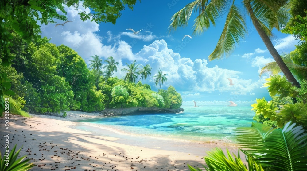 Fototapeta premium Tropical Beach Paradise.