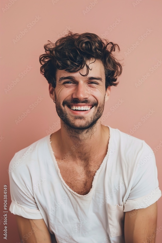 Fototapeta premium A Portrait of a smiling man