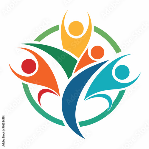 Community non profit, abstract, logo