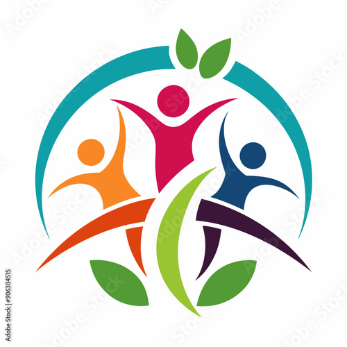 Community non profit, abstract, logo