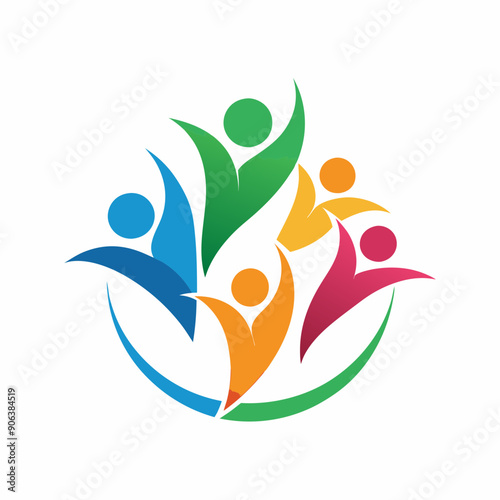 Community non profit, abstract, logo