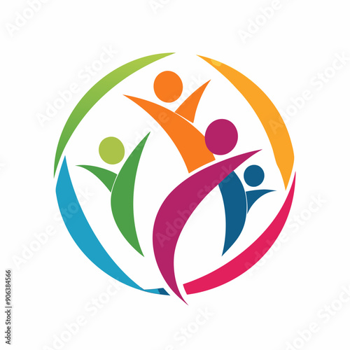 Community non profit, abstract, logo