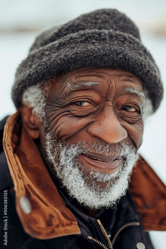 A Portrait of a smiling African American senior man A Portrait of a smiling African American senior man