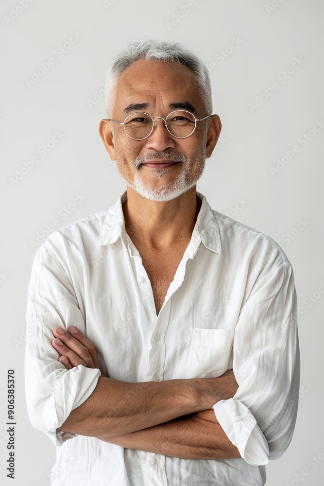A Portrait of a merry asian man A Portrait of a merry asian man