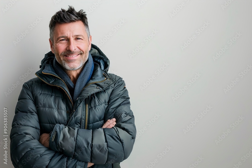 A Portrait of a satisfied caucasian man A Portrait of a satisfied caucasian man