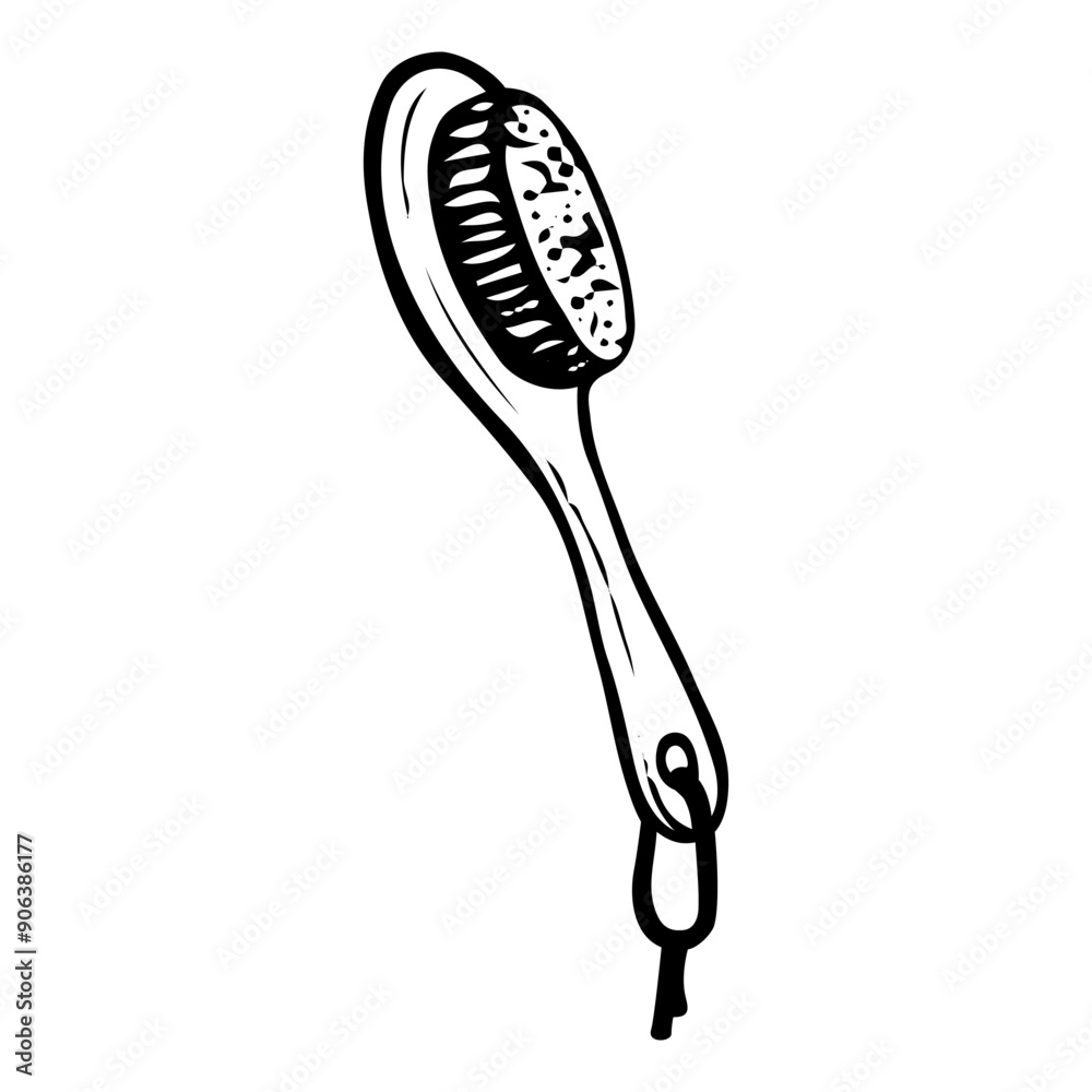 Body wash brush hand drawn doodle. Cleansing skin care. Shower room. Vector outline line art illustration. Body wash brush hand drawn doodle. Cleansing skin care. Shower room. Vector outline line art illustration.