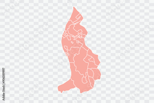 Liechtenstein Map salmon Color Background quality files png Art & Illustration