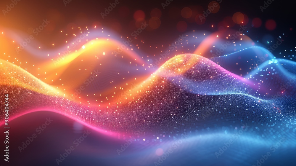 beautiful and colorful smoke, fog flow glitter background, main colors are blue and on dark background beautiful and colorful smoke, fog flow glitter background, main colors are blue and on dark background
