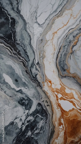 Marble and stone texture collection with watercolor and ink in various shades