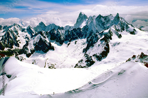 Chamonix Aiguille du Midi Mont Blanc Massif French Alps France