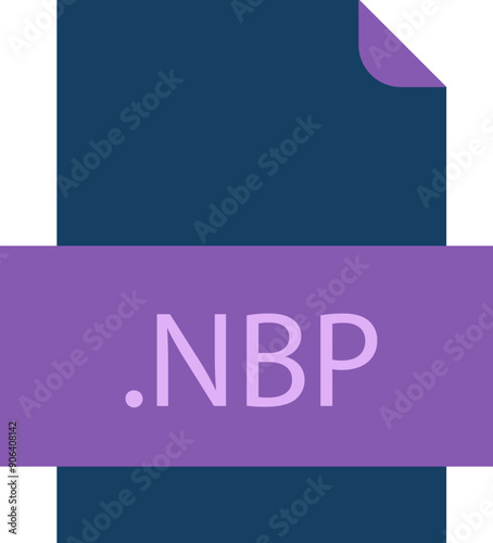 NBP File icon fill crisp corners with doted lines