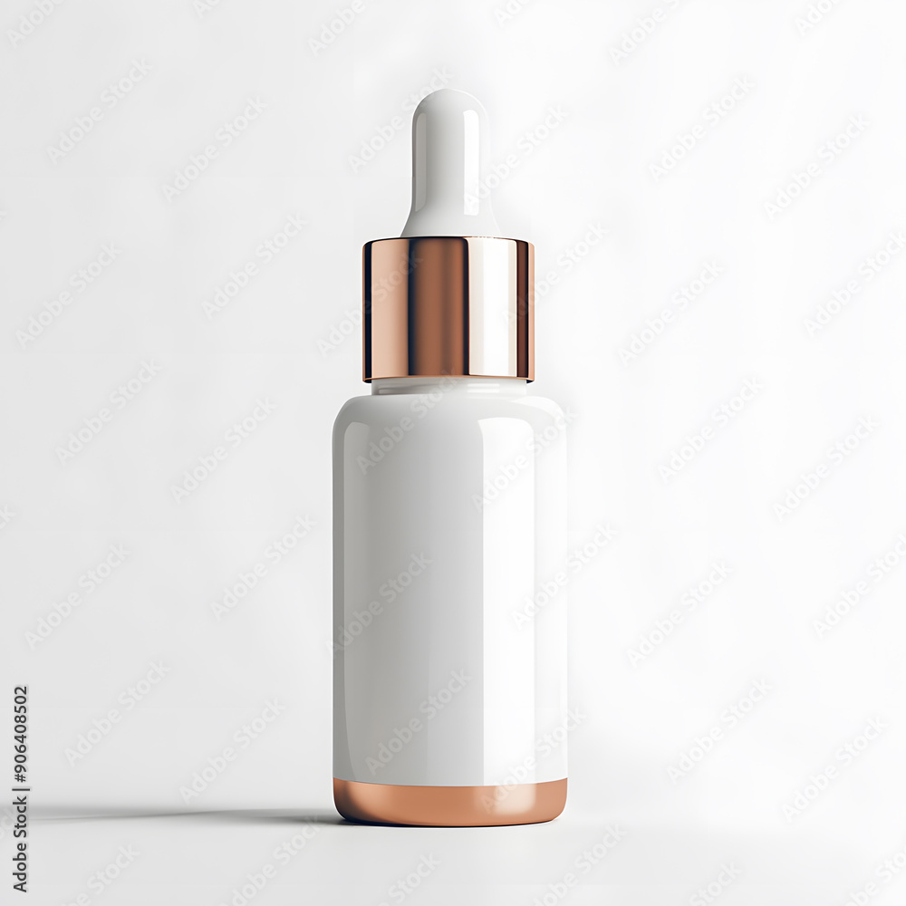 Product Packaging Skincare Serum Bottle Mockup isolated on white background Product Packaging Skincare Serum Bottle Mockup isolated on white background