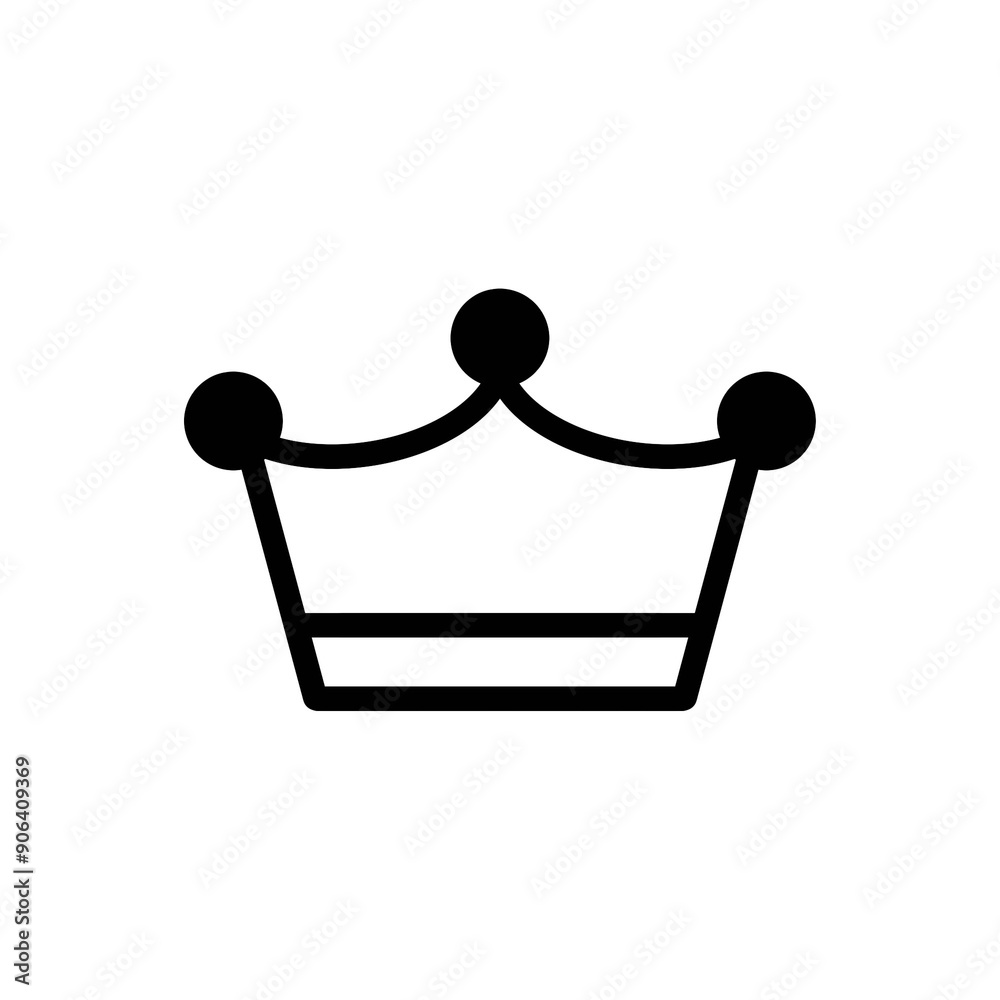 Crown line icon with simple and modern design Crown line icon with simple and modern design
