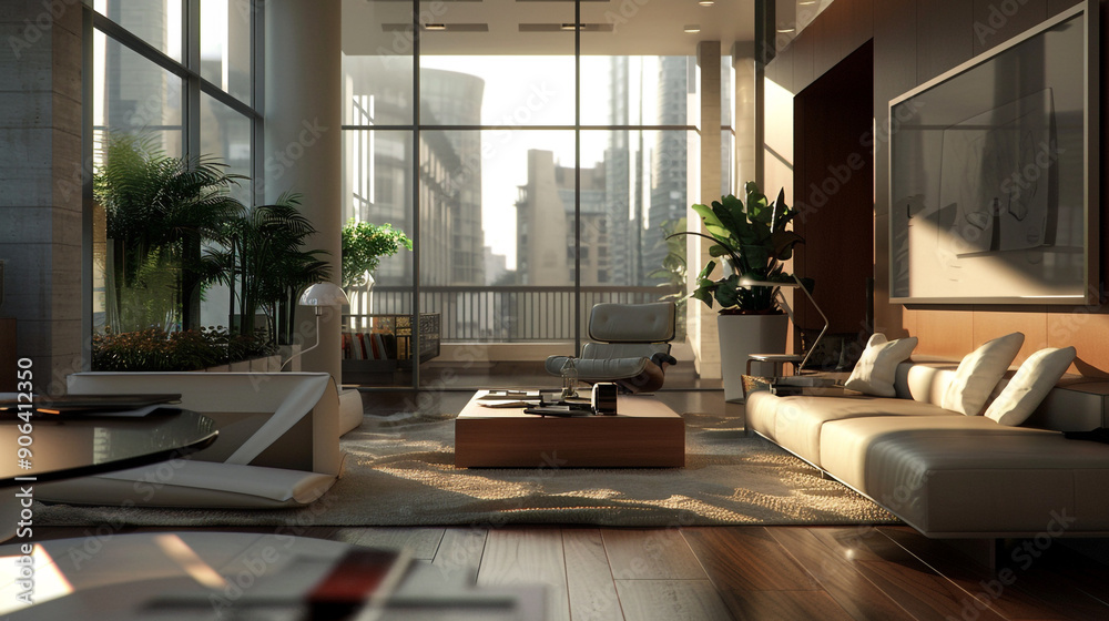 A beautifully designed interior space showcasing modern and stylish decor