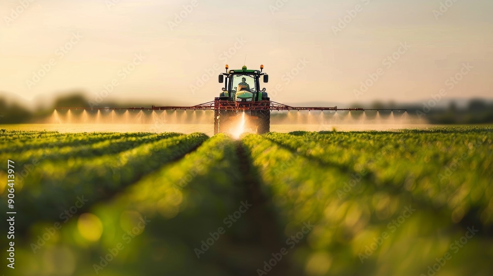 Obraz premium sunset in the field