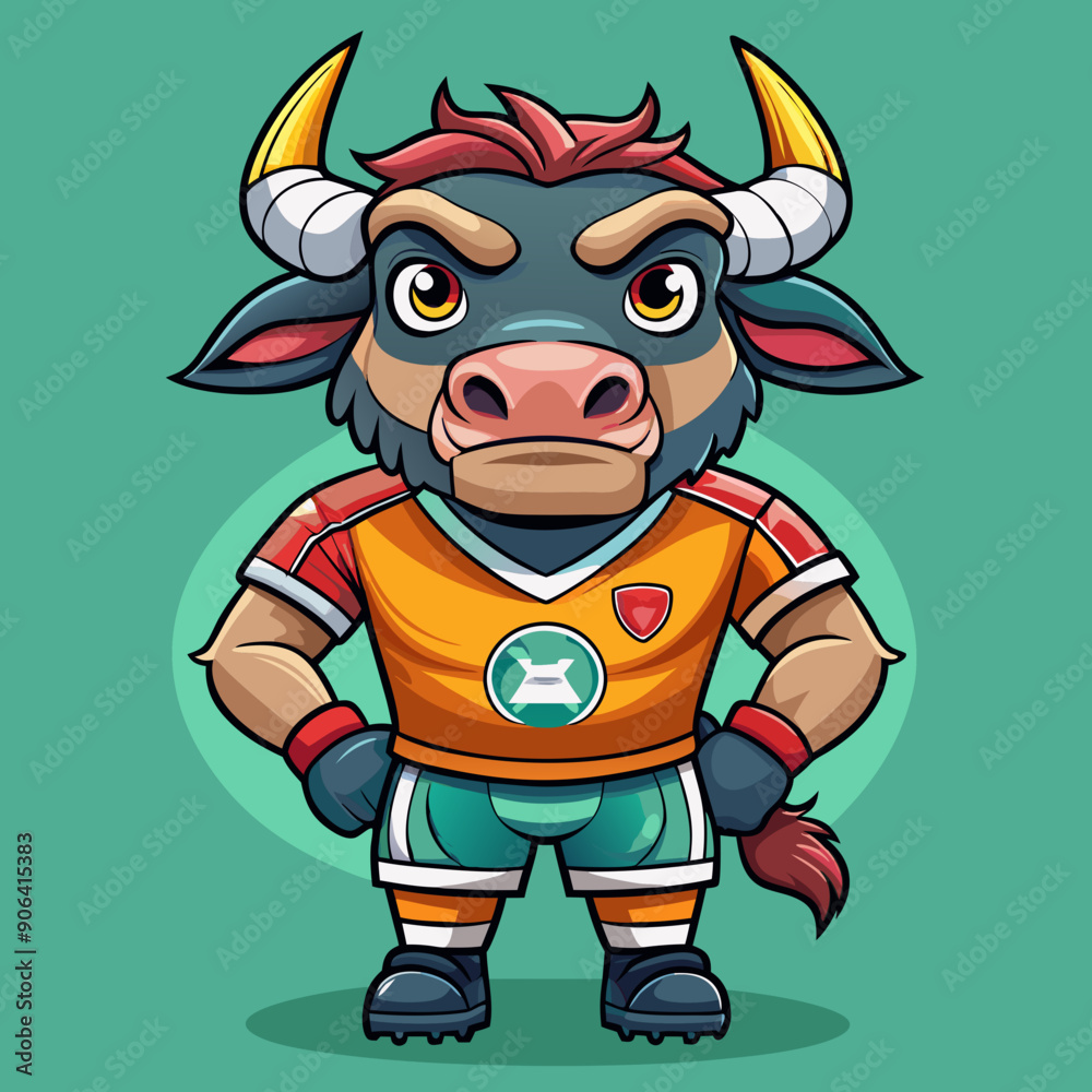 bull maskot cartoon vector illustration bull maskot cartoon vector illustration