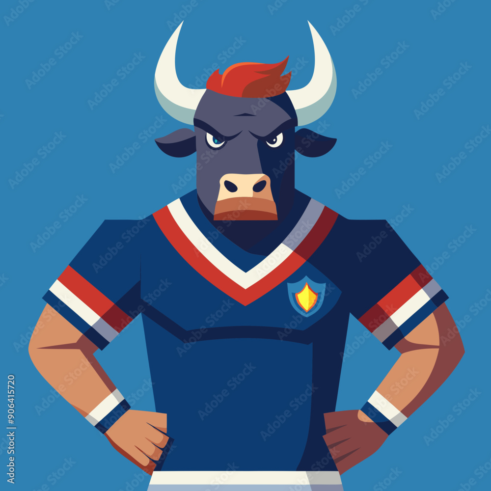 bull maskot cartoon vector illustration bull maskot cartoon vector illustration