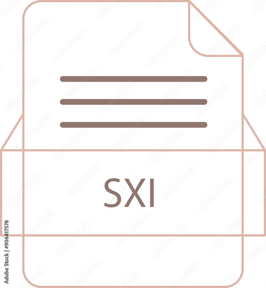 SXI File icon black outline SXI File icon black outline