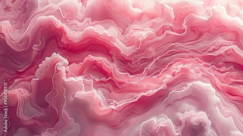 beautiful and colorful abstract fluid flow background, main colors is pink on dark background