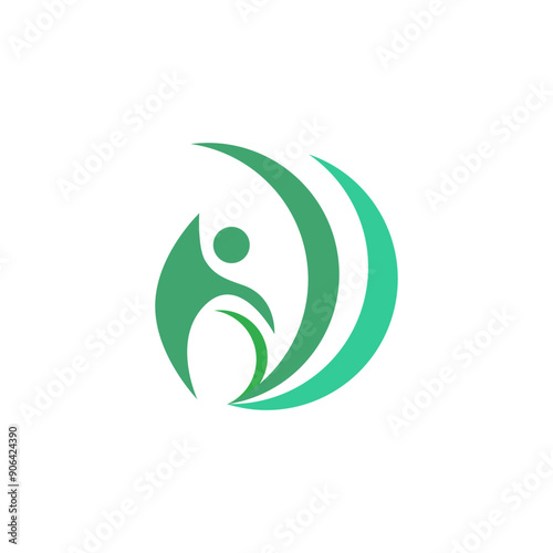Charity Logo design vector, illustration. Non profit organization logo concept.  