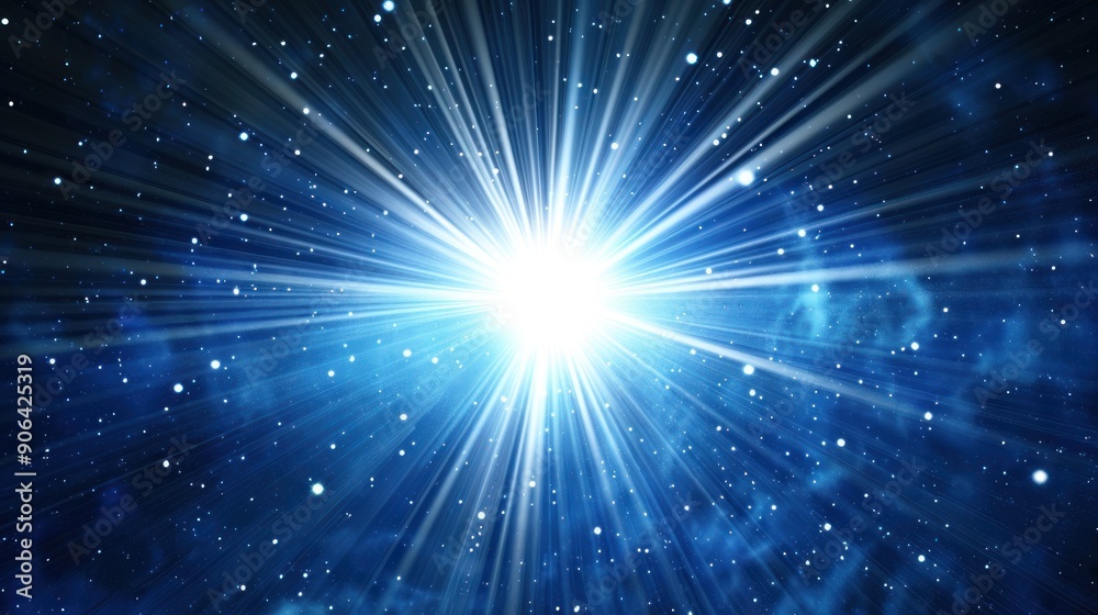 Fototapeta premium Cosmic Radiance: A Stellar Explosion